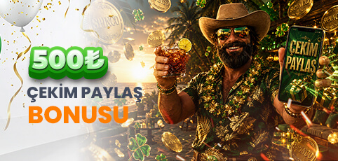 ÇEKİMLERİNİZ SPİNCO'DA DEĞERLİ 500₺ ÇEKİM PAYLAŞ BONUSU